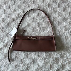Brown Leather Shoulder Bag